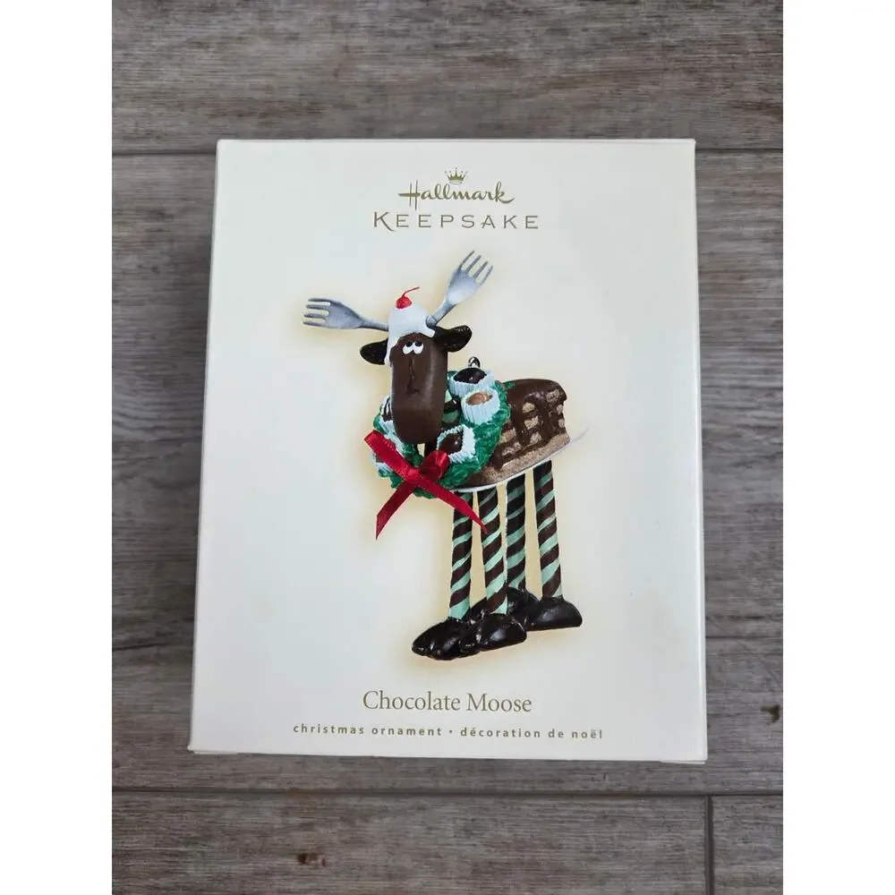 Hallmark Keepsake 2007 Chocolate Moose‎ Ornament Sue Tague Retired w/ Box